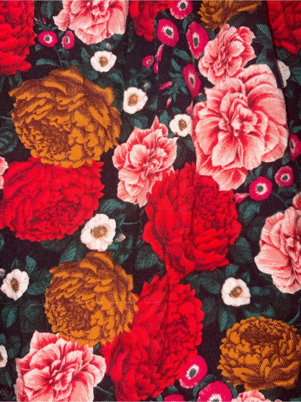 Old Navy - Floral Long Sleeve Dress - Pink, Brown & Red Blooms - Size 4T